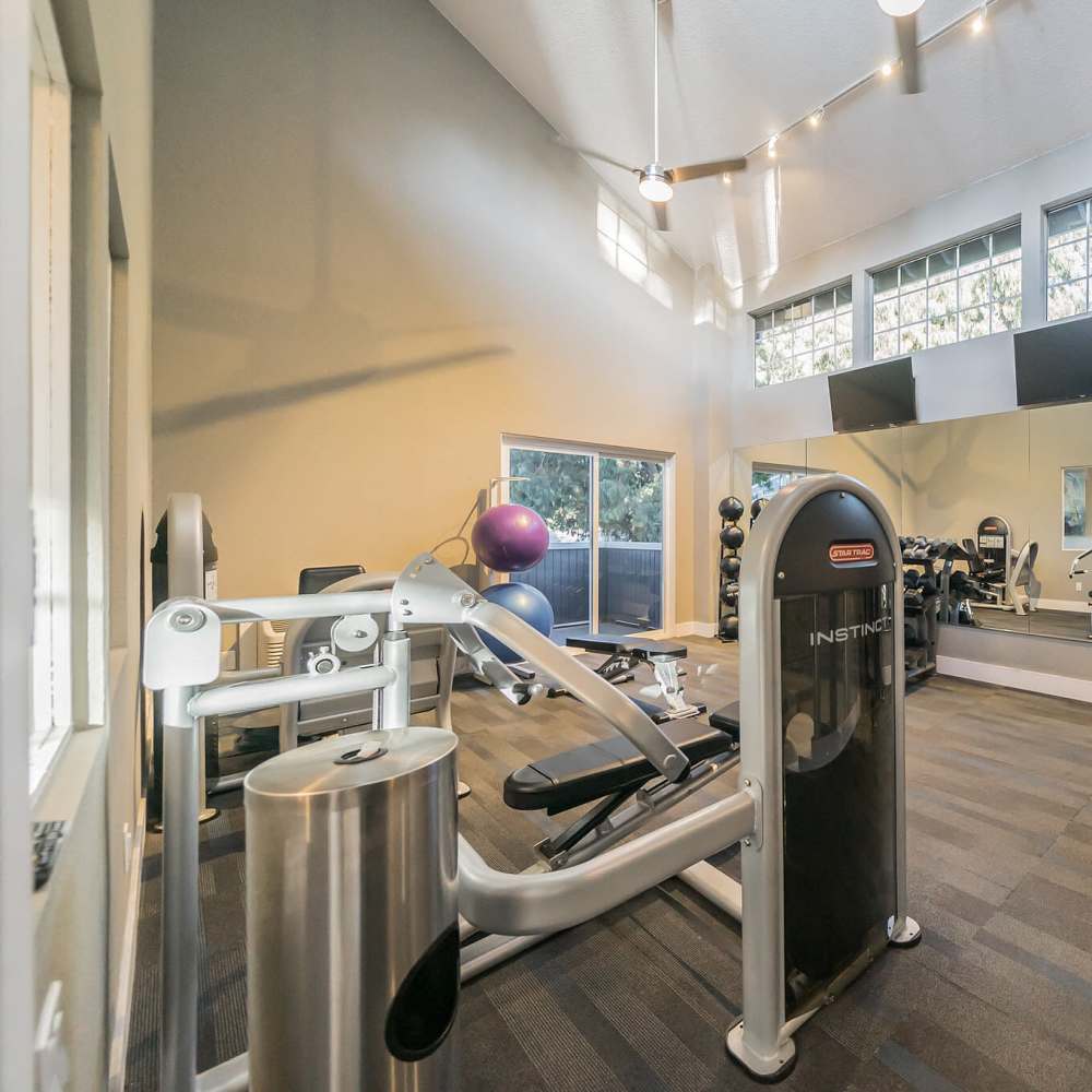 Fitness center at Bay Village in Vallejo, California