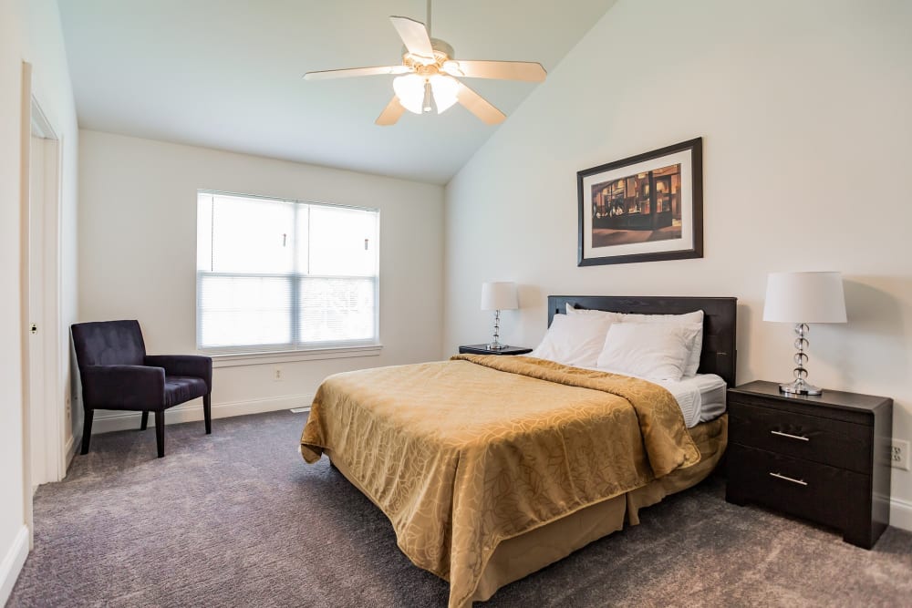 Bedroom at The Fairways Apartments and Townhomes in Thorndale, Pennsylvania