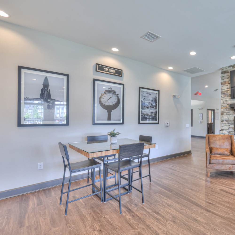 Clubhouse with seating space at Anthem at Creekside in Smyrna, Tennessee