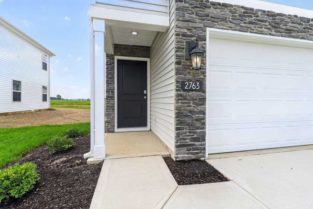 Entryway of townhome at Brixin Sonora in Fort Wayne, Indiana