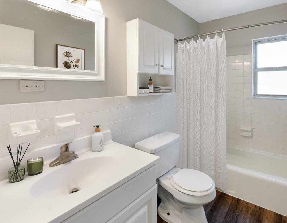 Bathroom at Eagle Rock Apartments at Malvern in Malvern, Pennsylvania