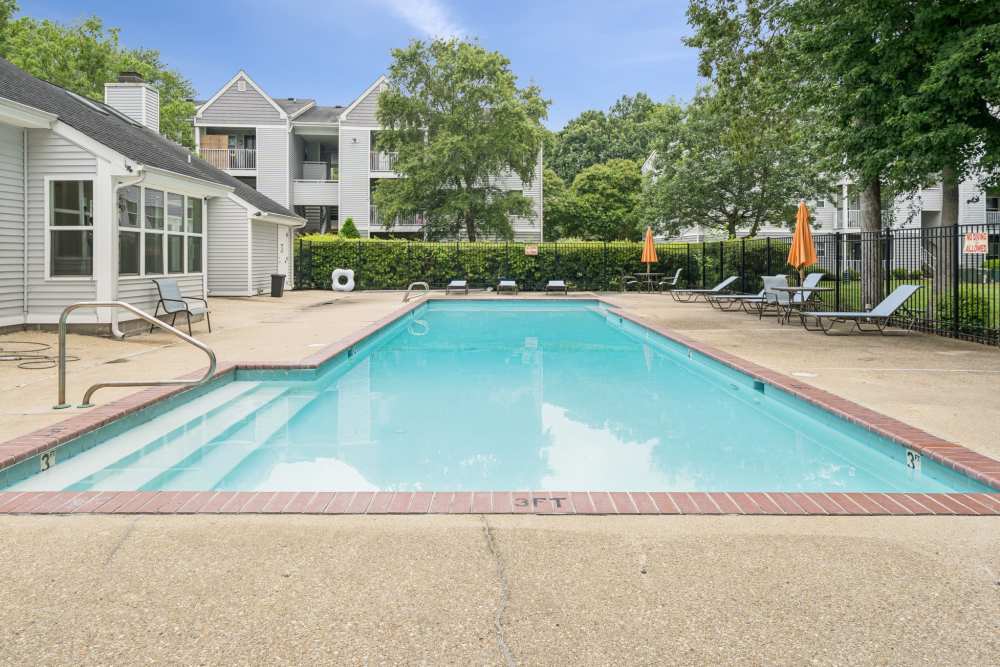 Swimming pool with community view at Pilot House in Newport News, Virginia