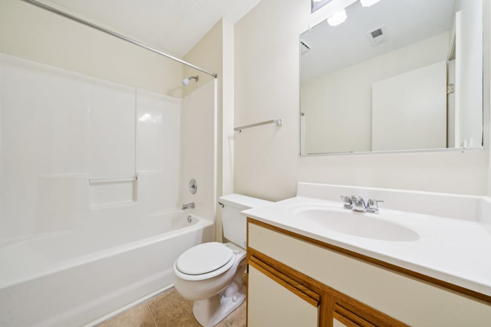 Bathroom with vanity  at Pilot House in Newport News, Virginia