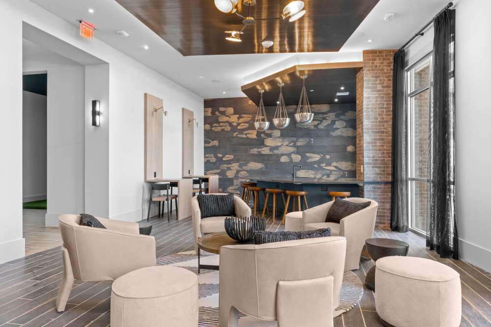 Community clubhouse at District at 54 in Raleigh,North Carolina