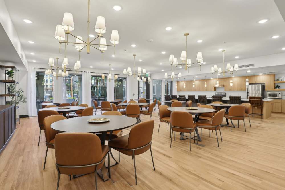 Community dining room at Tempo in Las Vegas Nevada