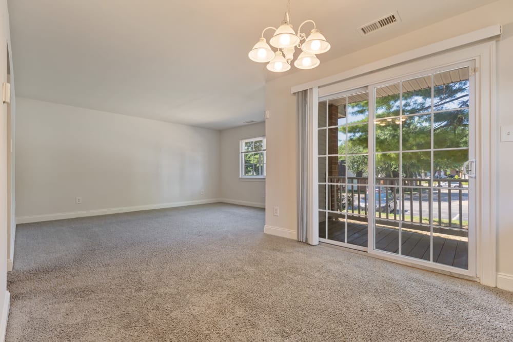 Ground level apartment at The Courtyards in Edgewater Park, New Jersey
