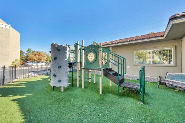 Kids play area at Riverwood Apartments in Reno, Nevada
