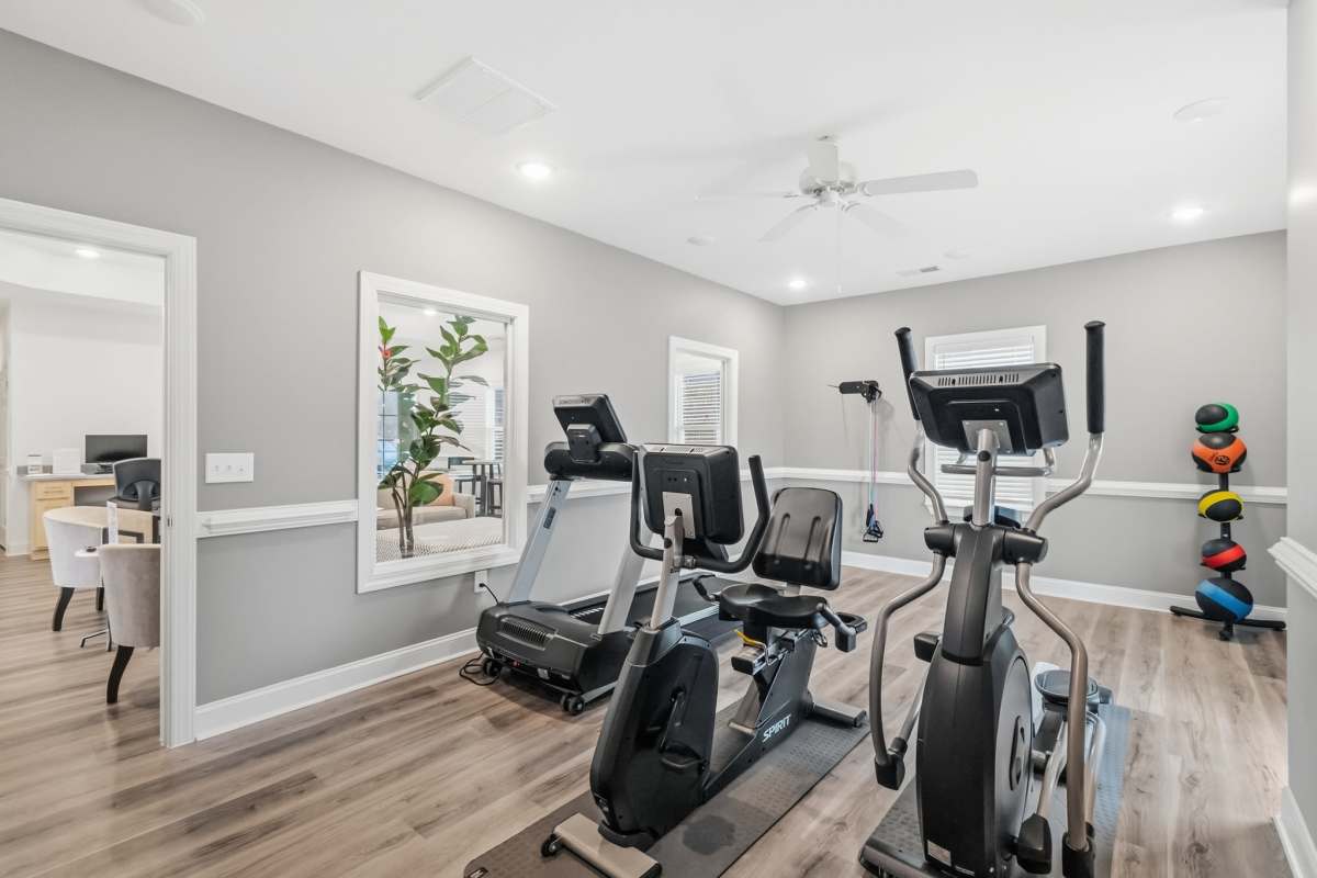 Fitness center at Buffalo Terrace in Concord, North Carolina