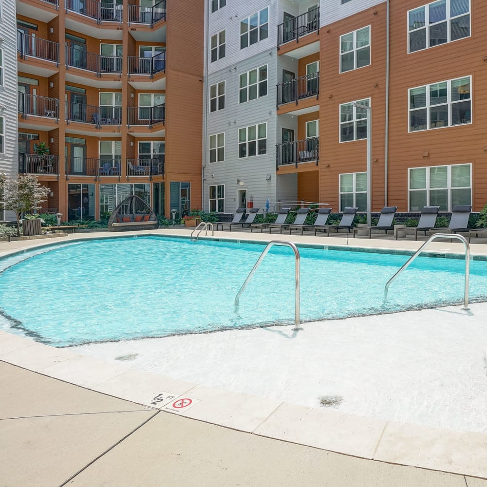 Pool at One305 Central in Charlotte, North Carolina