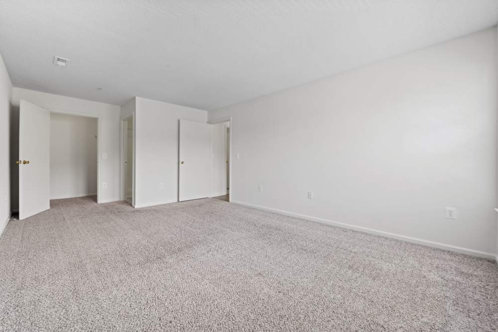 Spacious living room at Dulles Center Apartments in Herndon, Virginia