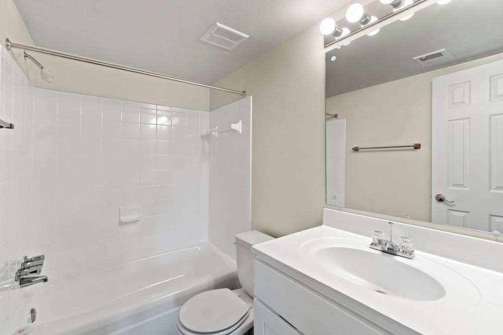 Bathroom with bathtub at Chesapeake Landing Apartments in Landover Hills, Maryland