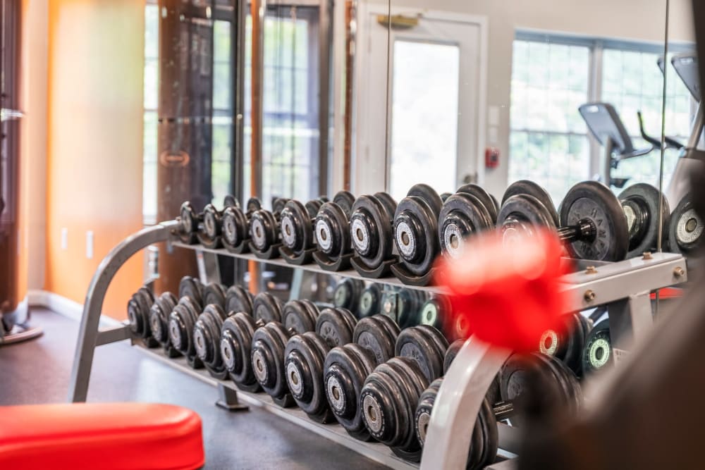 Fitness area at The Place at Catherine's Way in Manchester, Connecticut