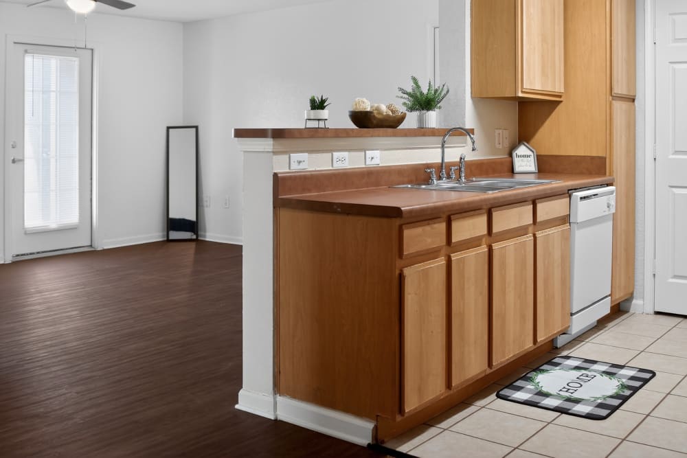 Kitchen cabinet in the apartment at Lakeside in Mt Pleasant, Texas