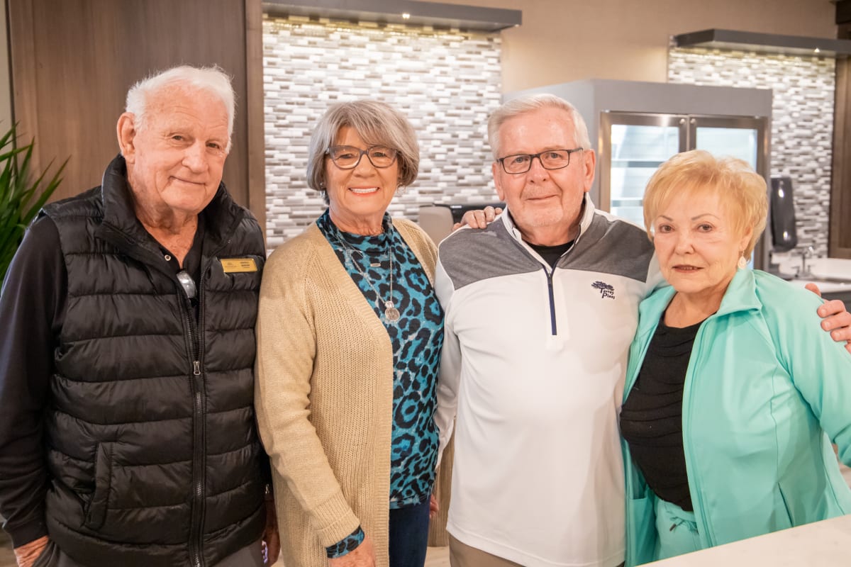 Residents taking a photo together Watermere at Flower Mound in Flower Mound, Texas.