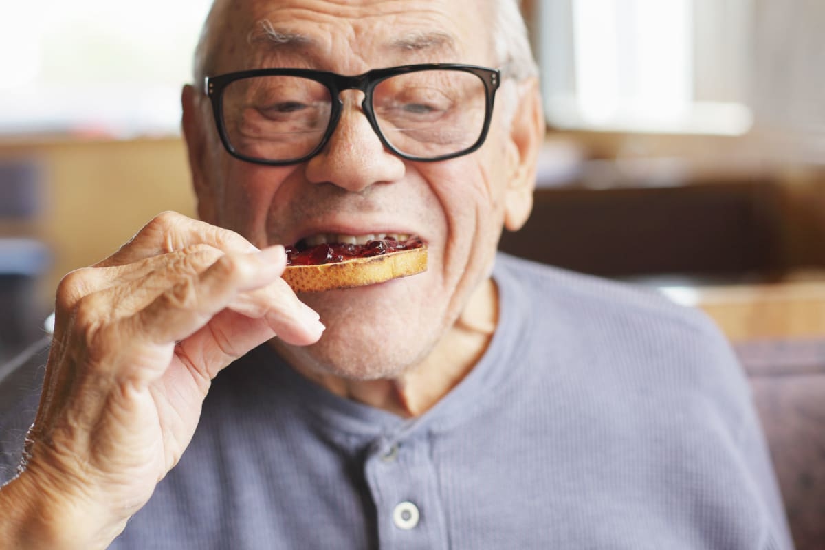 Delicious food offered at Oxford Glen Memory Care at Owasso in Owasso, Oklahoma