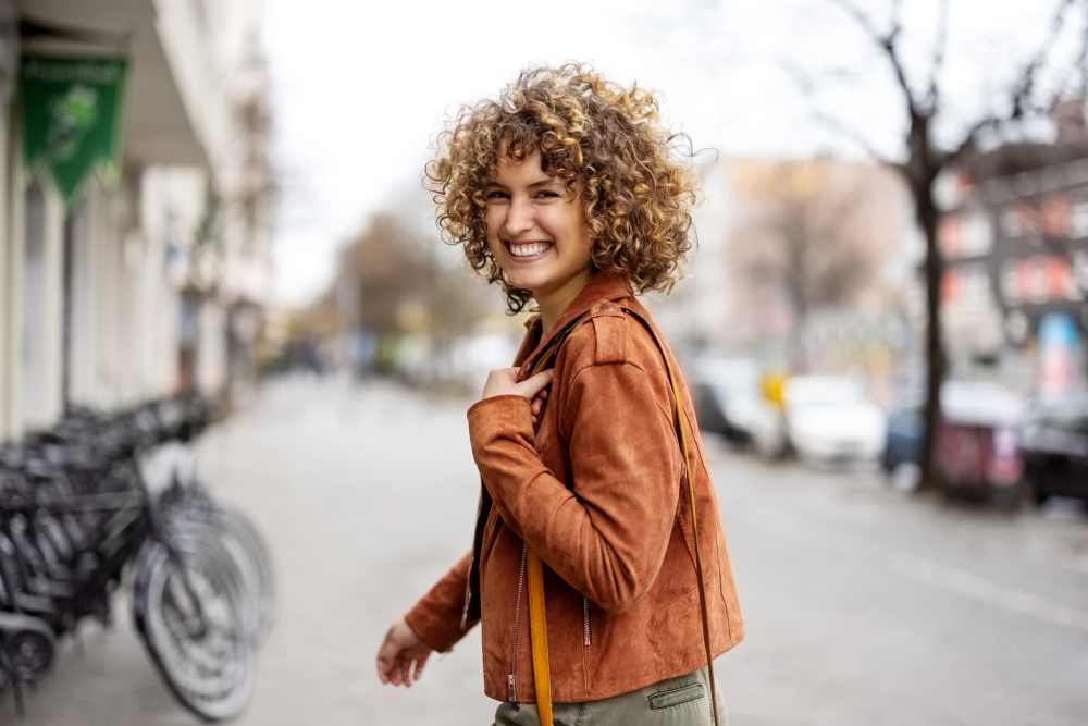 Woman walking outside near Cedars of Edina in Edina, Minnesota