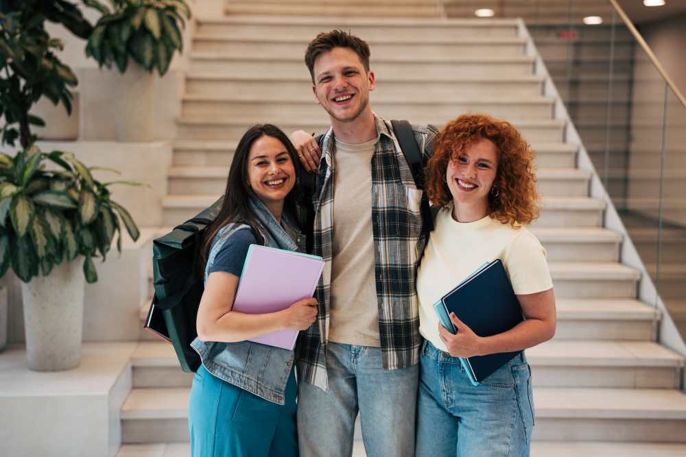 Students on a college campus near Springfield Apartments in Murfreesboro, Tennessee