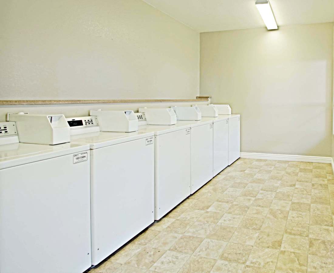 Laundry room for the community at 544 Southern Apartments in Mesa, Arizona