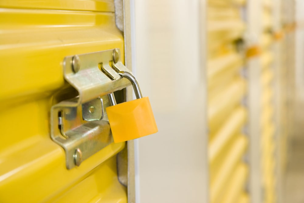 A storage unit with a lock on it at Storage Star in Napa, California