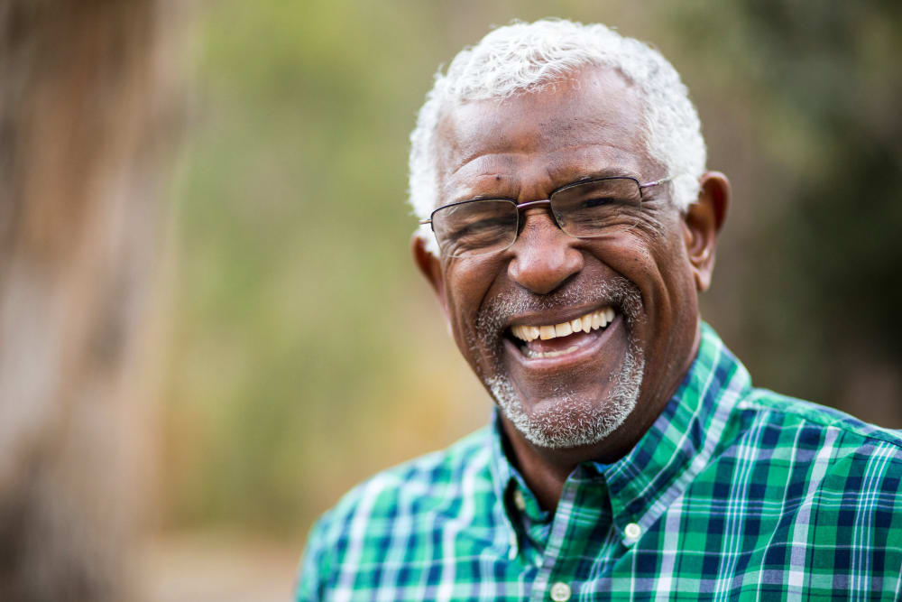 Resident laughing at The Heritage Communities in Saint Johns, Florida