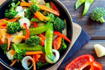 steamed vegetables inside a bowl