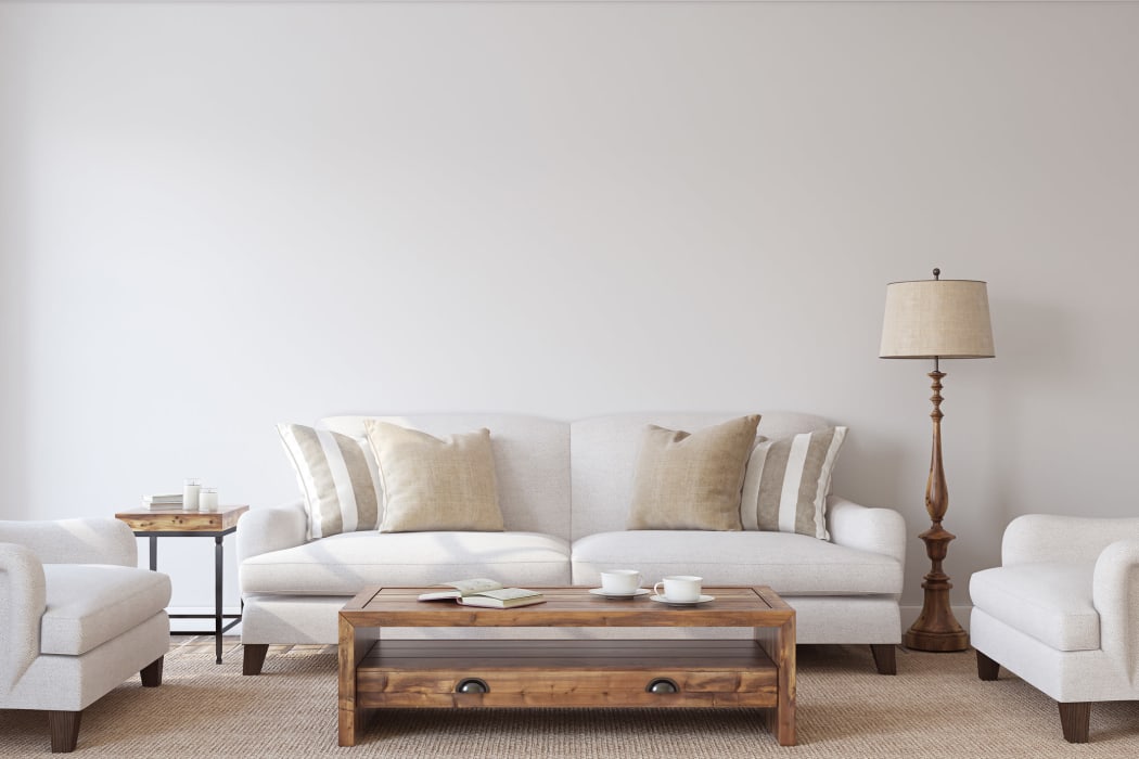 Model living room at City Center Apartments in Reno, Nevada