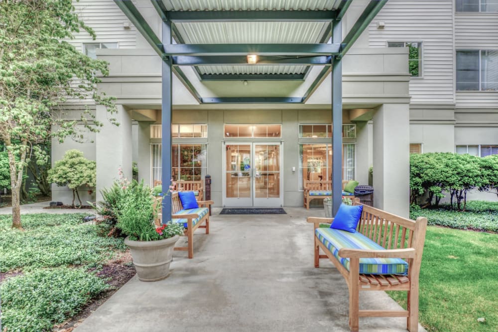 Exterior entryway at Northgate Plaza in Seattle, Washington