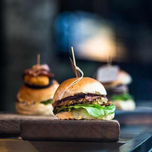 Delicious burgers near Crossroads Meadow in Ebensburg, Pennsylvania