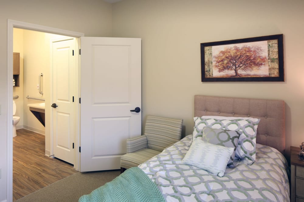 Bedroom in apartment at Sky Vista in Mesa, Arizona