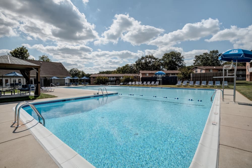 Swimming pool at Willow Lake Apartment Homes in Laurel, MD