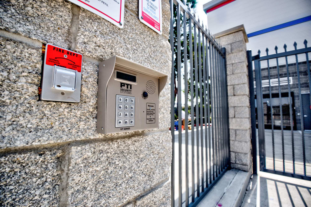 Secure and fully fenced grounds at Trojan Storage of Glendale in Glendale, California