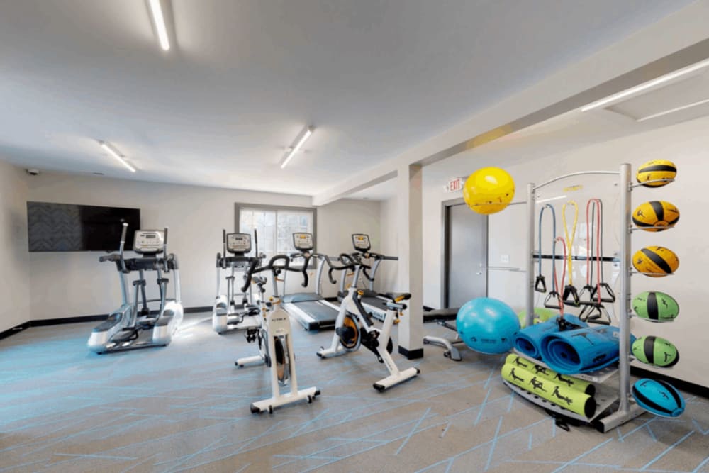 Rendering fitness center at The Lily in Charleston, South Carolina