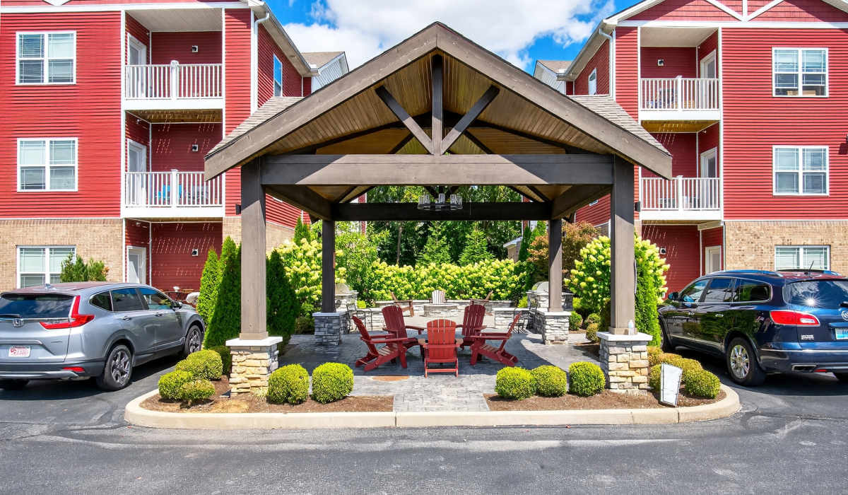 Front view of an apartments at Palomar Stables in Lexington,Kentucky
