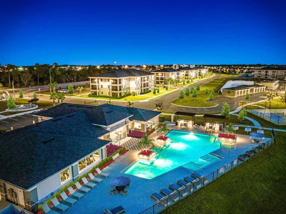 Exterior view of the apartments at Charlotte Commons in Port Charlotte, 