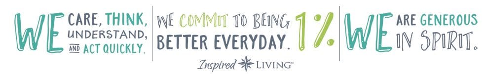 slogan graphic for Inspired Living in Ocoee, Florida.