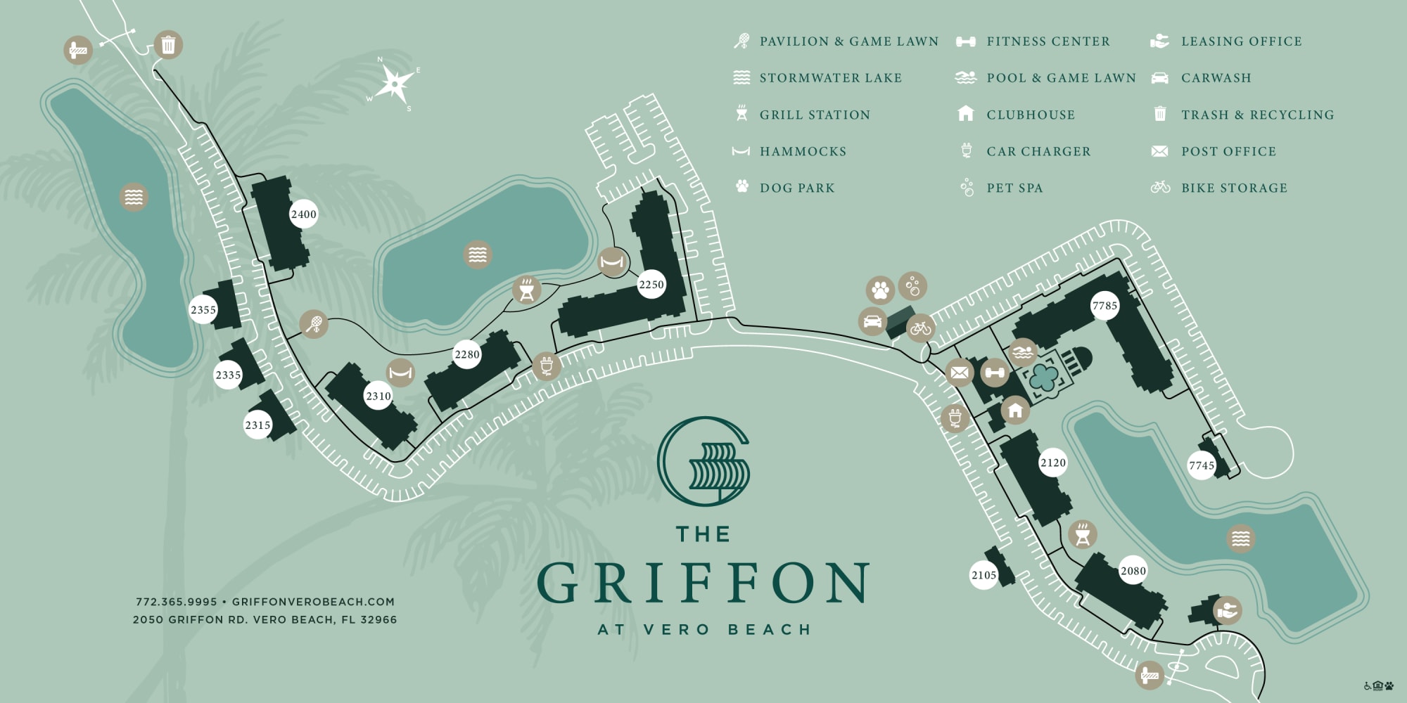 The Griffon Vero Beach site map