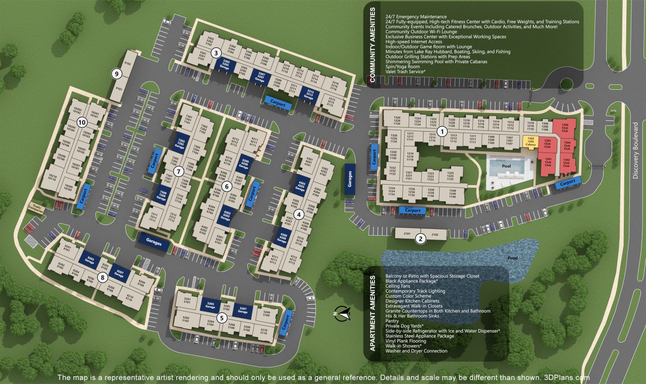 Site Map Luxia Rockwall Downes, Rockwall, Texas