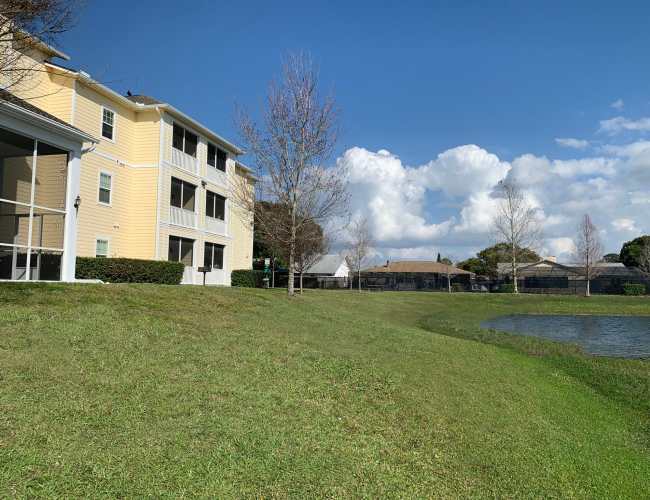 Exterior view of the apartment building at Journet Place in Port Richey, Florida