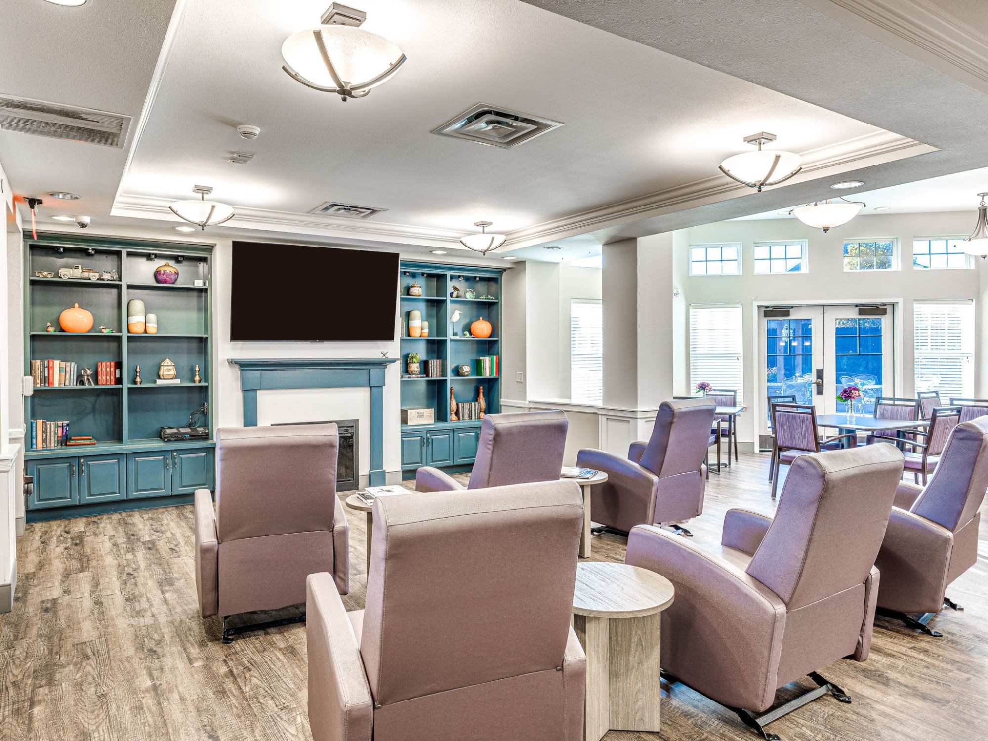 Entertainment Hub at Iris Memory Care of NW Oklahoma City in Oklahoma City, Oklahoma