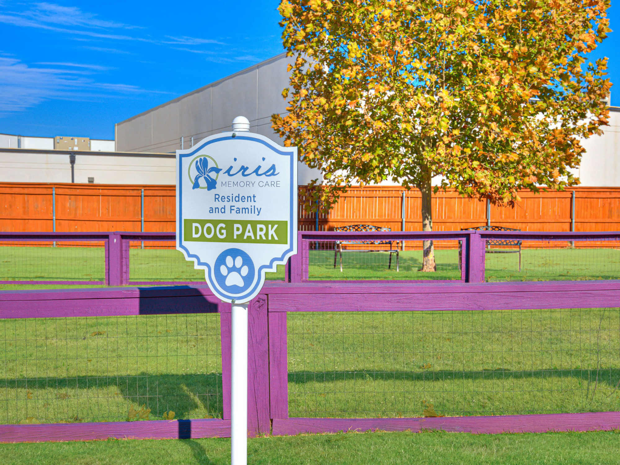 Dog Park at Iris Memory Care of NW Oklahoma City in Oklahoma City, Oklahoma