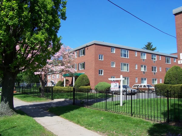 Exterior view of the Carriage Place Apartments