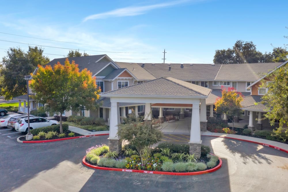 Front entrance to The Commons at Elk Grove in Elk Grove, California