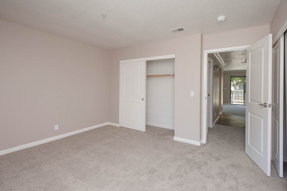 Closet in the bedroom at Sandpiper Village Apartment Homes in Vacaville,California