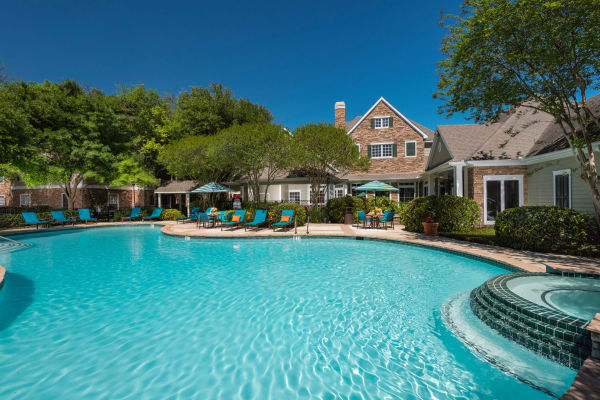 Beautiful swimming pool at The Lodge at Shavano Park in San Antonio, Texas