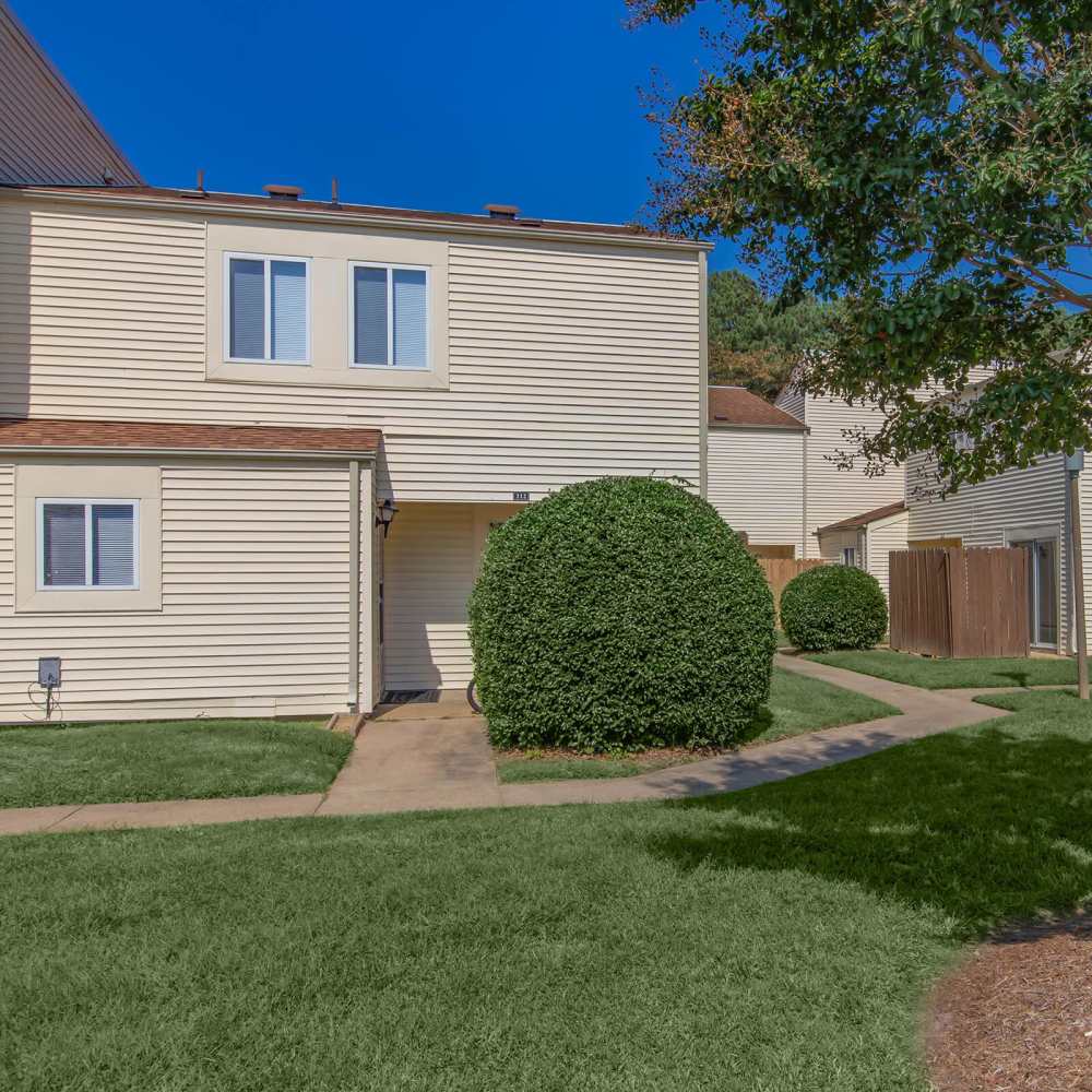 Exterior of the apartment at Village at Town Park in Hampton, Virginia
