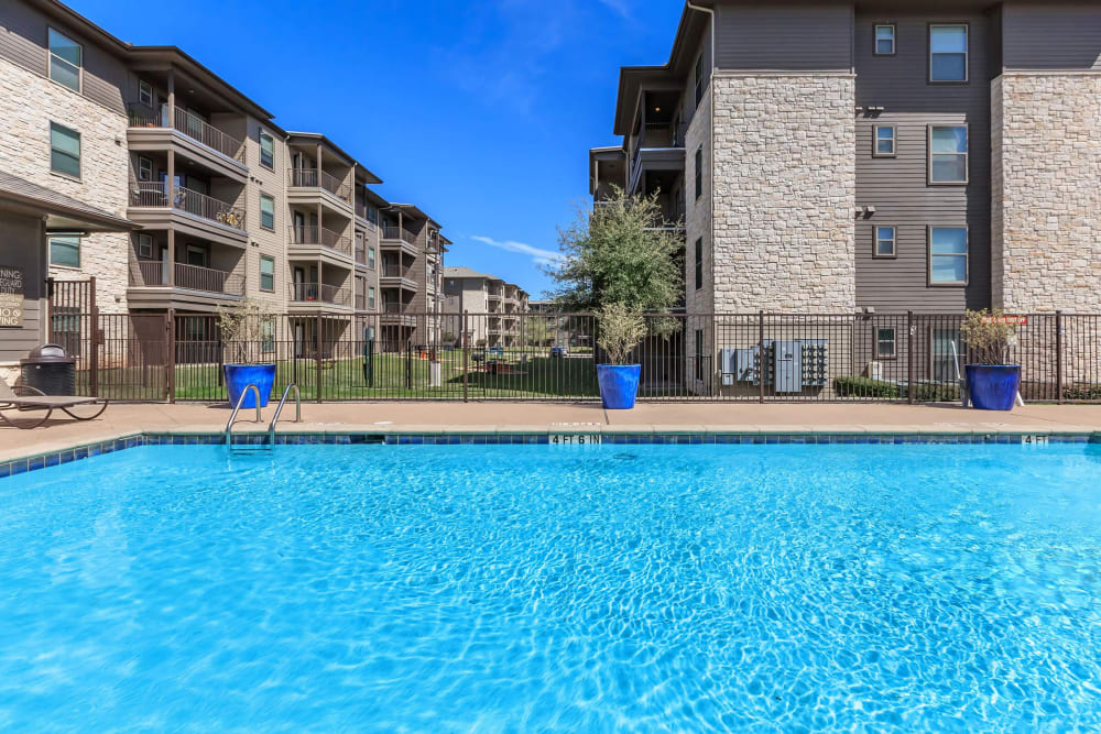 The swimming pool at Lotus Village in Austin, Texas