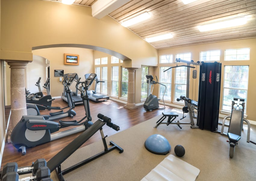 Fitness center at Estates on Frankford