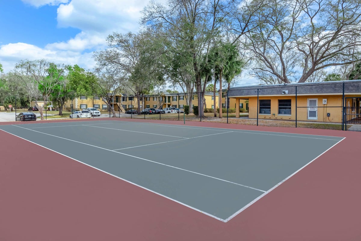 Tennis court at Magnolia Court in Orlando, Florida