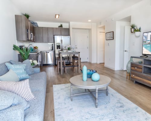 Open concept layout at 275 Fontaine Parc in Miami, Florida