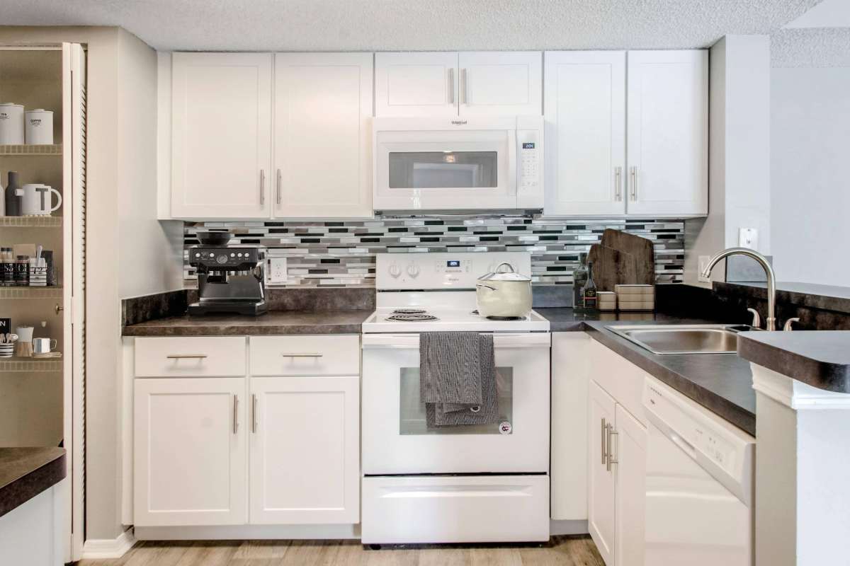 Model kitchen at The Cove at Boynton Beach, Boynton Beach, Florida